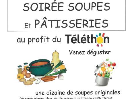 Téléthon : soirée soupes et pâtisseries