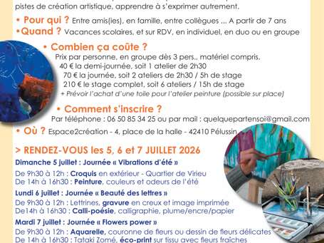 Atelier Arts Plastiques dART dART "Journée flowers power"