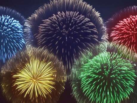 Fête nationale à Saint-Denis - Feu d'artifice