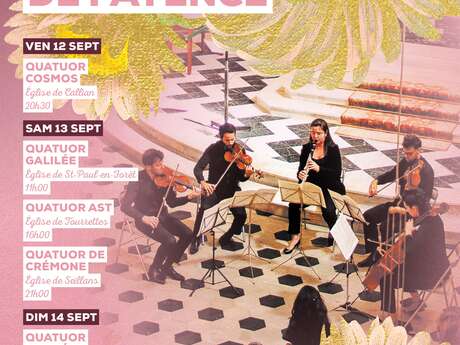 Festival de Quatuors à Cordes en Pays de Fayence - 37ème édition