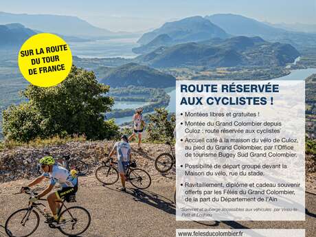 Car-free cycling days on the Grand Colombier: June