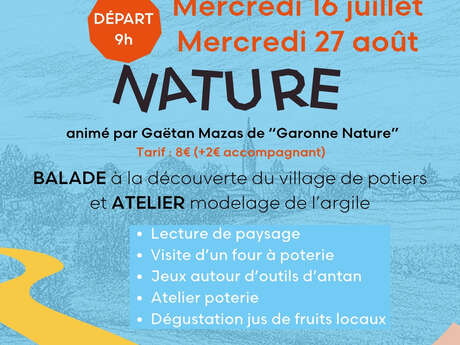 Balade Nature et atelier "modelage argile"