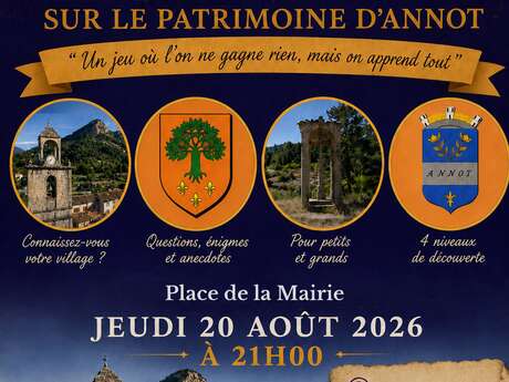 Grand jeu historique sur le patrimoine d'Annot