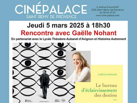 Rencontre avec Gaëlle Nohant au Ciné-Palace