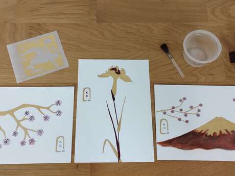 Atelier "Enluminez votre motif japonisant"