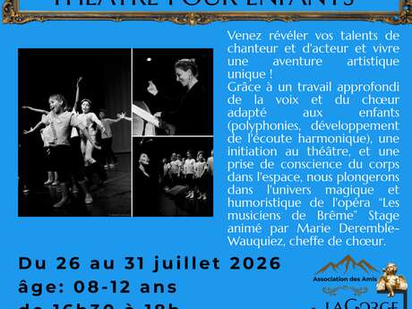 Stage de choeur et de théâtre pour enfants au Centre Culturel de la Gorge