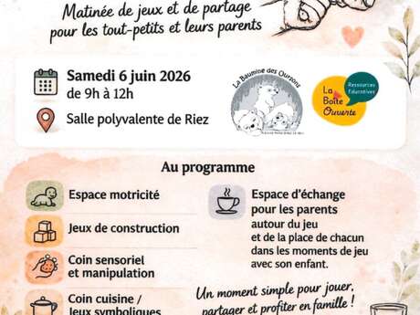 Matinée jeux et partage pour les tout-petits