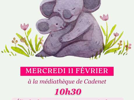 Bébé Bouquine à la médiathèque de Cadenet