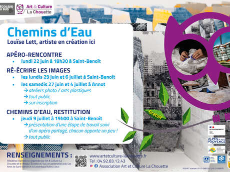 Chemins d’Eau - Une résidence de Louïse Lett, restitution