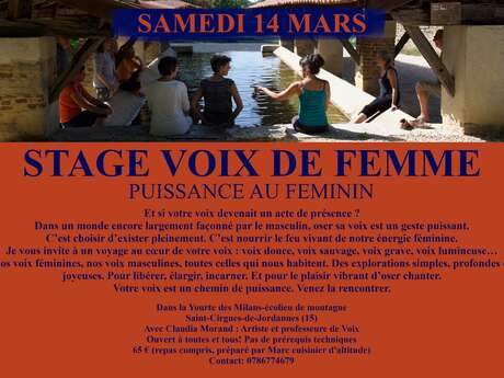 Stage voix de femme