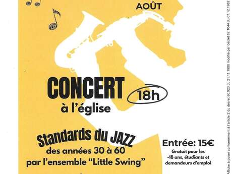 Concert - Standards du Jazz pat Little Swing