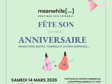 Meanwhile Boutique fête son double anniversaire : 4 + 1 ans
