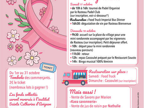 Rasteau se mobilise pour Octobre Rose