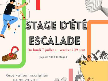 Stage d'été escalade
