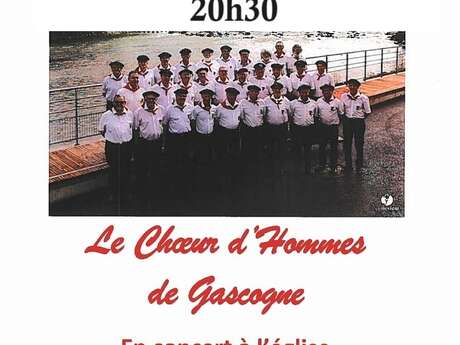 Concert Choeur d'Hommes de Gascogne à l'église de Barbotan-les-Thermes