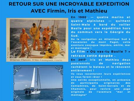 « Les montagnes de l’océan » retour sur une incroyable expédition avec Firmin, Iris et Mathieu; au Centre Culturel de la Gorge