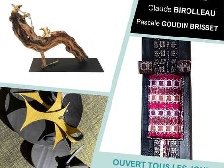 Exhibition by Pascale GOUDIN BRISSET, Katia LAFITTE & Claude BIROLLEAU at La Petite Ecole