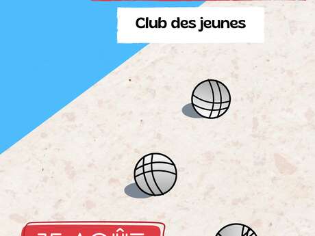 Concours de pétanque organisé par le club des jeunes