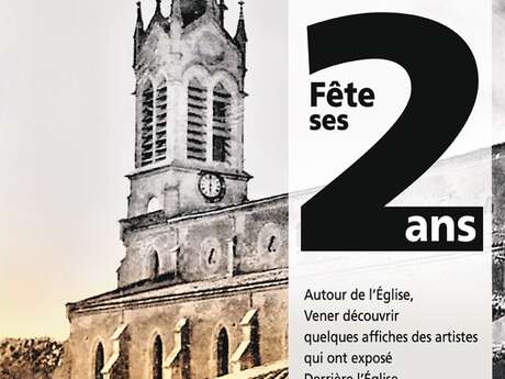La galerie "Derrière l'église" fête ses 2 ans