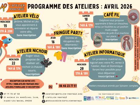 Atelier informatique - Atelier partagé