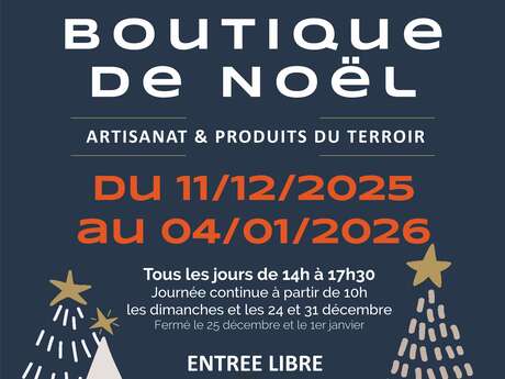 Boutique de Noël et crèche monumentale à Seillans