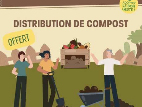 Distribution de compost