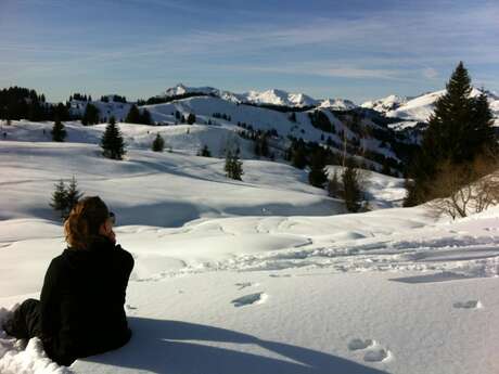 Sous le Ranfoilly en raquettes