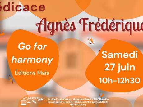 Dédicace d'Agnès Frédérique Charlet
