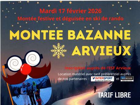 La montée Bazane: a popular skiing event