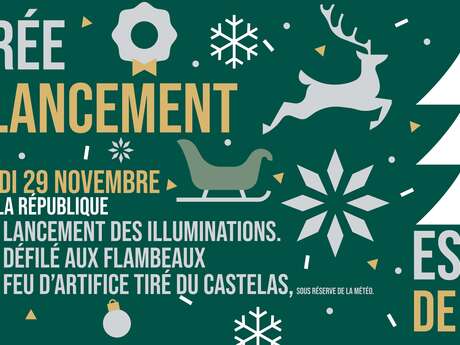 Lancement des illuminations de Noël