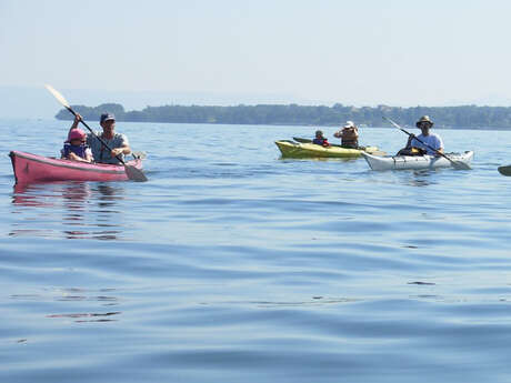 Randonnée en kayak sur le Léman - base de St-Gingolph