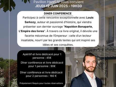 DINER CONFERENCE avec Louis Sarkozy