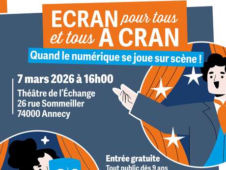 Écran pour tous et tous à cran – Spectacle interactif sur le numérique