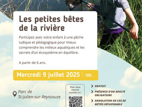 [Sortie junior] Les petites bêtes de la rivière