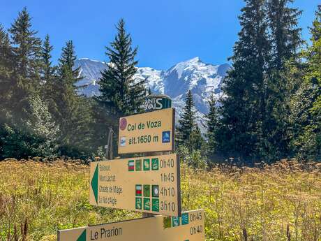 Le Col de Voza au départ du Crozat