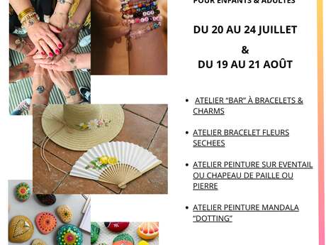 Ateliers créatifs à la boutique "Côté marché" à Loix