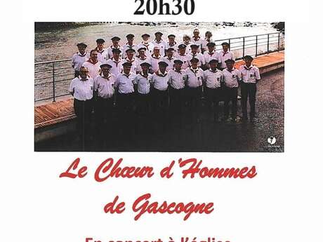 Concert Choeur d'Hommes de Gascogne à l'église de Barbotan-les-Thermes