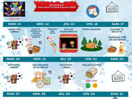 Animations Ré Jeunesse à La Flotte - janvier