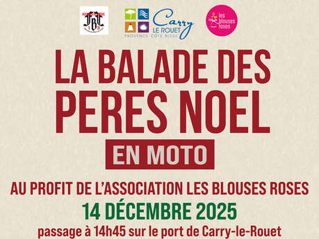 La Balade des Pères Noël en moto