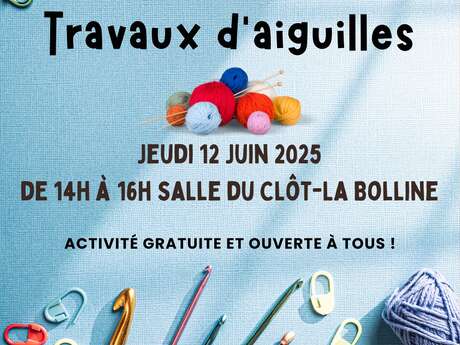 Travaux d'aiguilles à Valdeblore