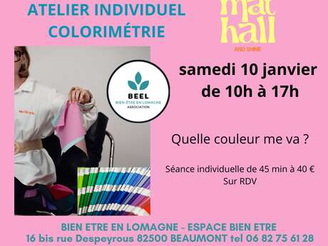 atelier individuel COLORIMETRIE