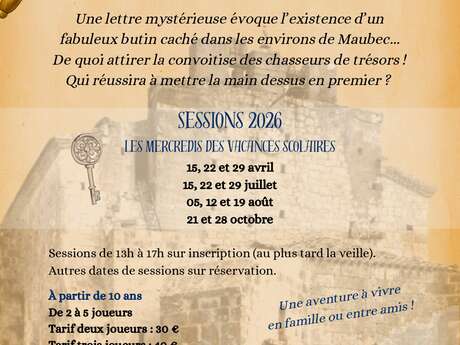 Escape game : Le trésor disparu de Maubec