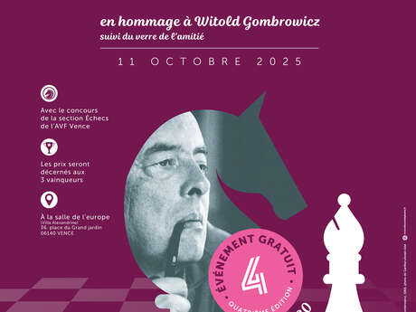 Tournoi d'échecs en hommage à Witold Gombrowicz
