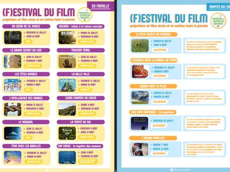 Les films de l'été à la Maison de l'Environnement