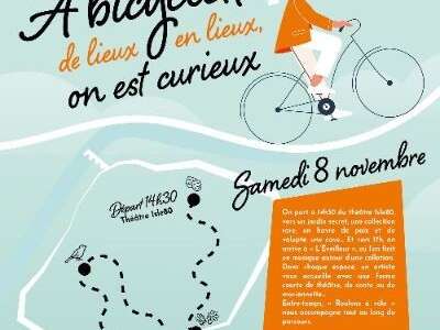 A bicyclette ; de lieux en lieux, on est curieux