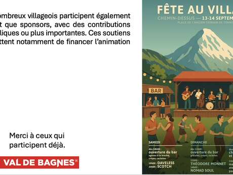 Fête au village de Chemin