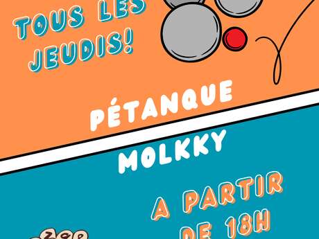 Tournoi de pétanque et de molkky !