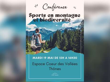 Conférence "Sports en montagne et biodiversité"