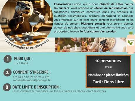 Atelier prévention produits ménagers et cosmétiques et Fabrication d’un…