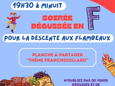 Soirée déguisée en "F" à La Pau'Pote au ski